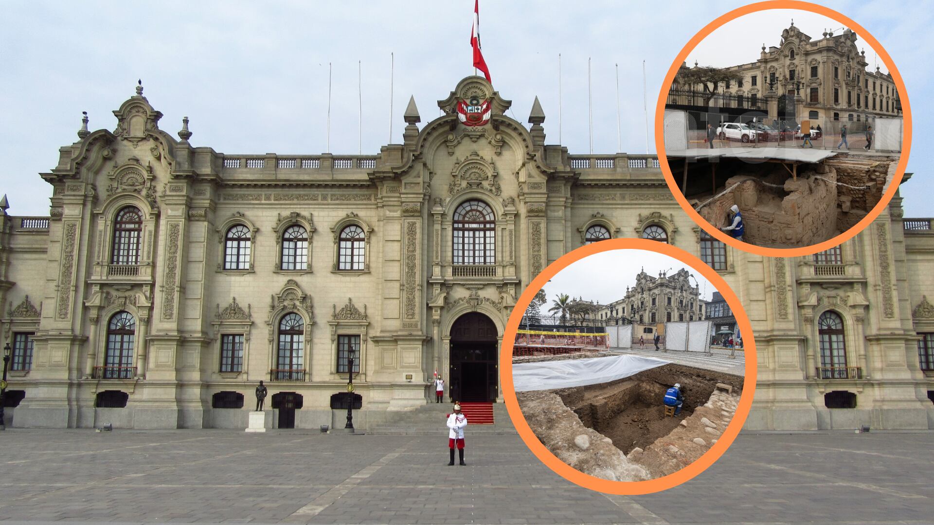 El Ministerio de Cultura declaró nulas las autorizaciones que permitían las excavaciones de Prolima en la Alameda Chabuca Granda, a pedido de Palacio de Gobierno. (Composición: Infobae)