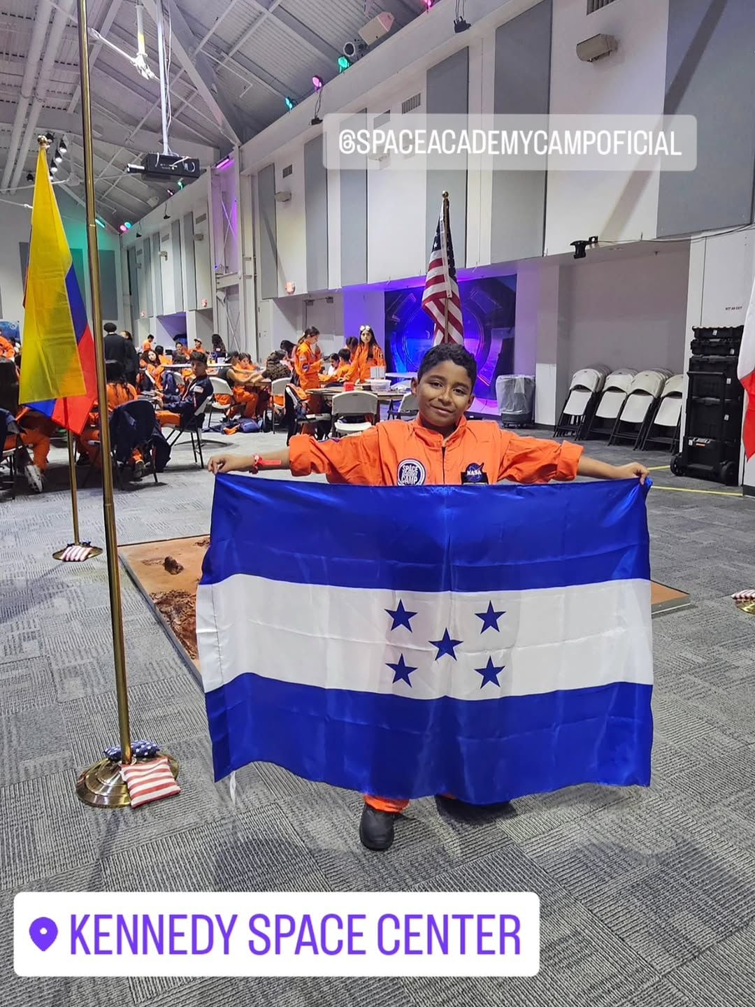André Enoc Mejía Romero fue el primer representante de Honduras en integrarse al NASA Space Academy Camp 2026.