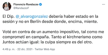 La respuesta de Florencio Randazzo