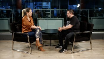 Hrnan Casciari con Tatiana Schapiro