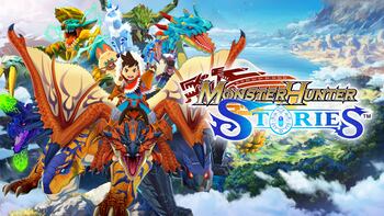 Personaje de Monster Hunter Stories 2 protegiendo un huevo de Rathalos