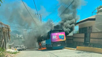 El camión fue robado de