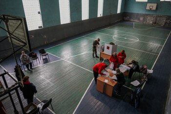 Centro de votación para las