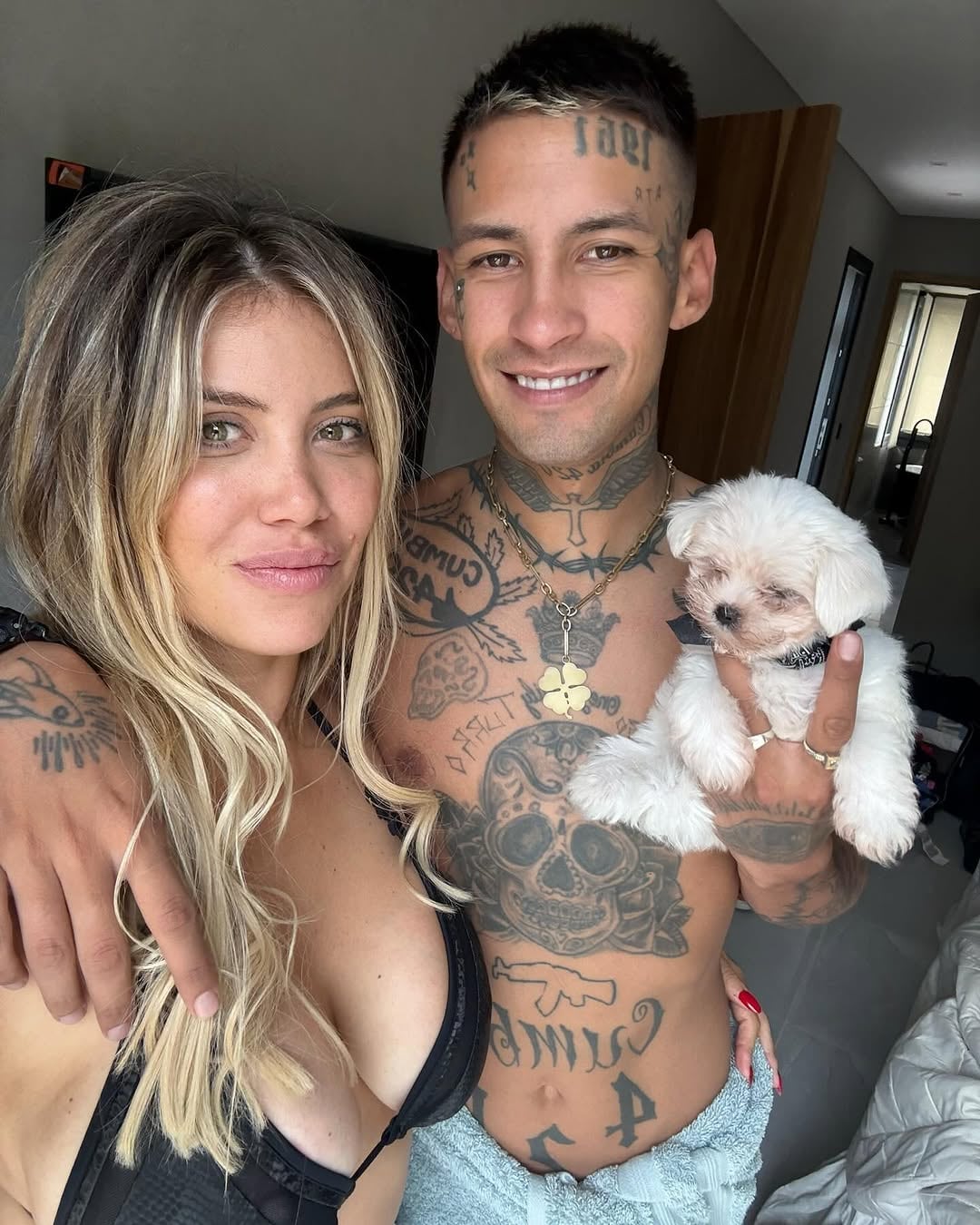 La producción quiere que L-Gante forme parte de la próxima temporada para su reencuentro con Wanda Nara (Instagram)