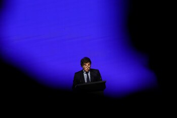 Se cumplió el primer año de la presidencia de Javier Milei. REUTERS/Agustin Marcarian