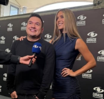 La presentadora y el comediante