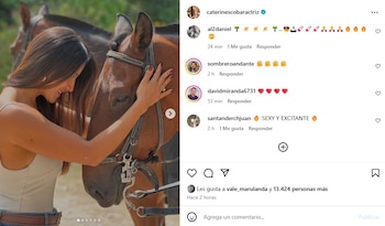 Caterin Escobar mostró algunas imágenes