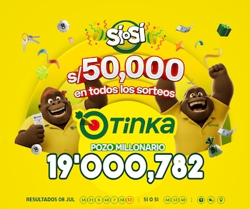 Conoce los resultados de La Tinka del miércoles 8 de julio y verifica tu boleto. Captura: La tinka.