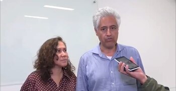 Alejandro Vera Jiménez y de su esposa, María Elena Ávila, tras ser liberados
(Foto: Capura de pantalla)