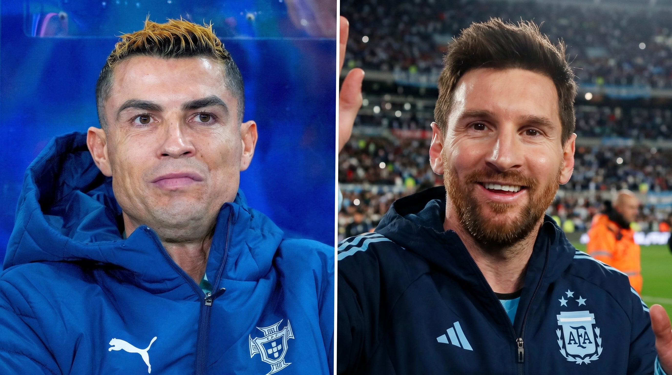 Las diferentes despedidas que tuvieron Cristiano Ronaldo y Lionel Messi (Imagen Ilustrativa Infobae)