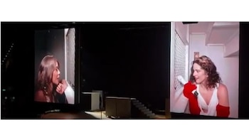 La fiesta de fin de grabaciones fue el escenario donde la relación cambió, tras un comentario inesperado del actor sobre la apariencia de Juliana, lo que sorprendió también a Rosalía - crédito @69David_Lopez/ X