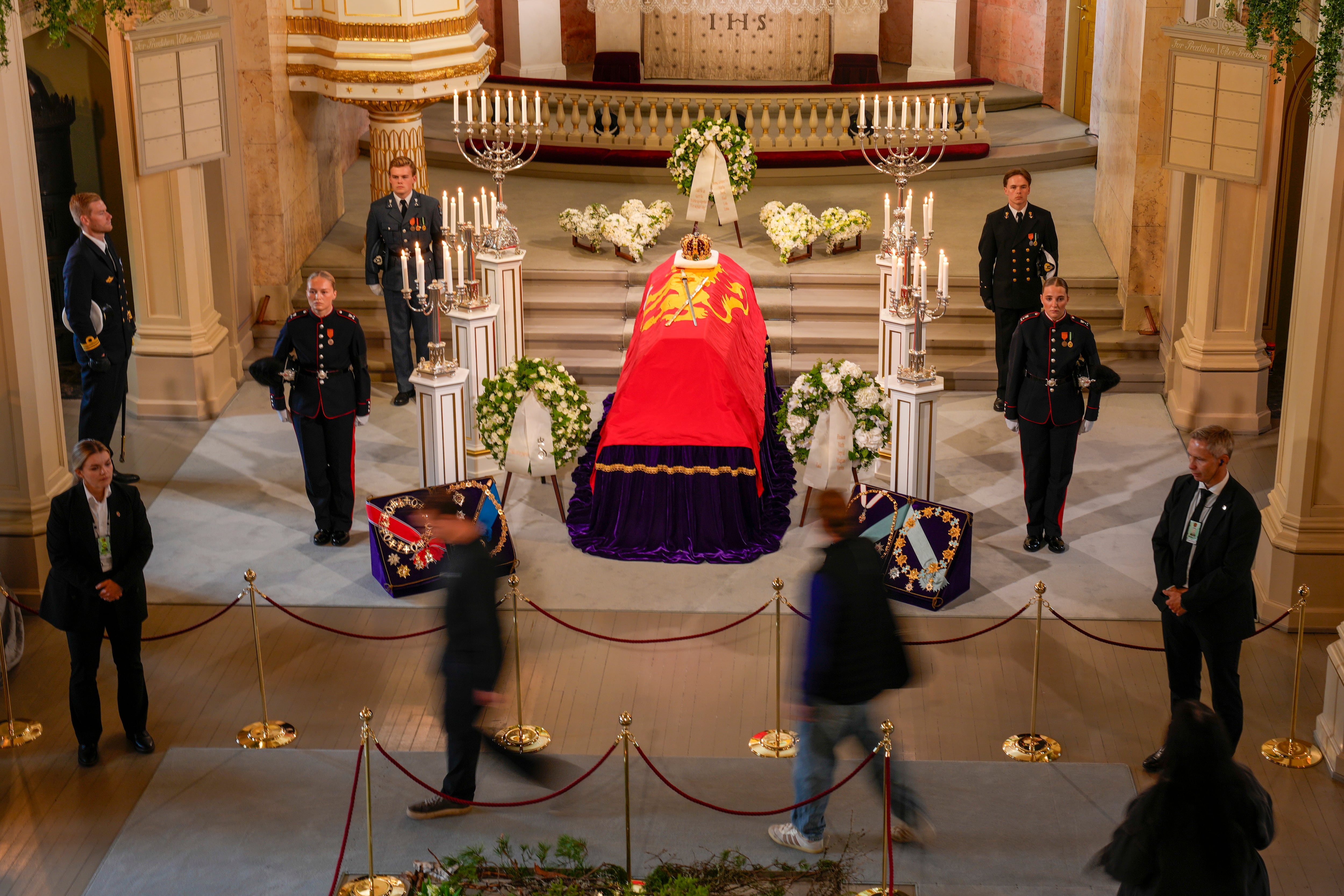 Los detalles del funeral de Harald V. (EFE/EPA/FREDRIK VARFJELL / POOL NORWAY OUT)