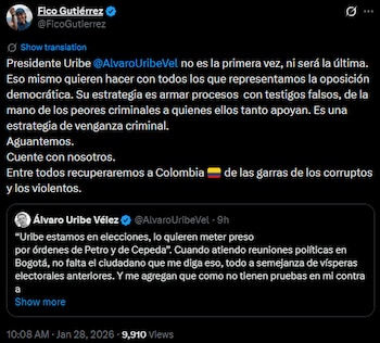 Expresidente Uribe rechazó nuevas acusaciones,