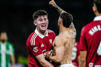 Martínez Gauna celebrando con sus