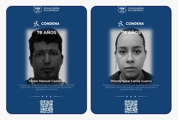Una pareja fue condenada a 78 años de cárcel por robo y homicidio agravado en San Salvador Centro. (Foto cortesía FGR)