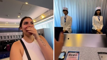 La joven se mostró asombrada