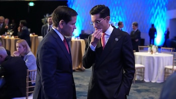 Roberto Velasco y Marco Rubio