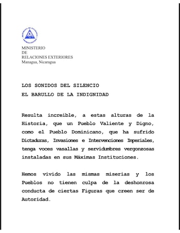 La decisión de Daniel Ortega de poner fin a las elecciones periódicas desató una firme condena de República Dominicana y una posterior respuesta contundente del régimen nicaragüense.