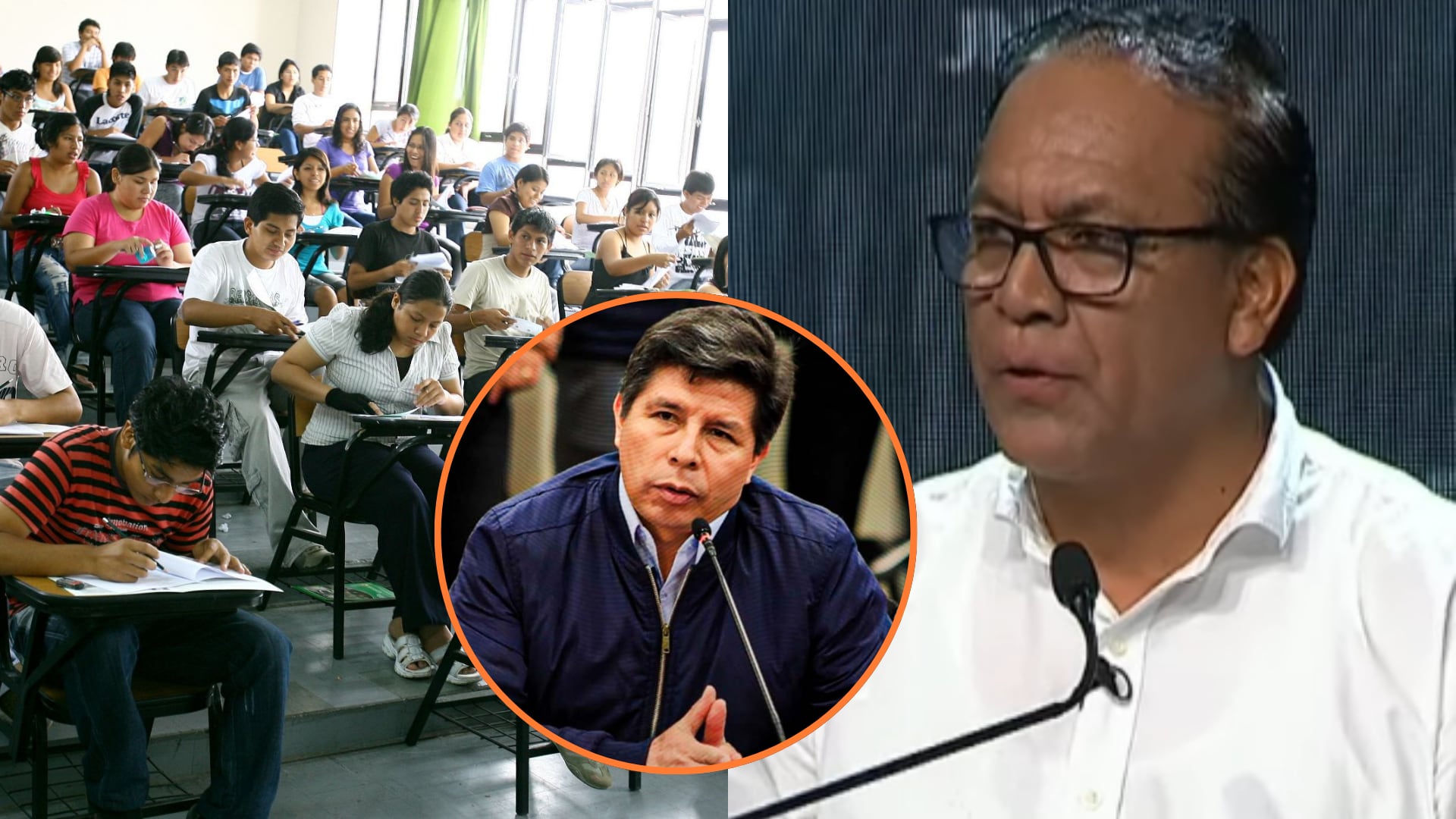 Candidato de Juntos por el Perú plantea educación inclusiva y aumentos salariales a docentes. (Foto composición: Infobae Perú/Agencia Andina/Captura video: Tv Perú)