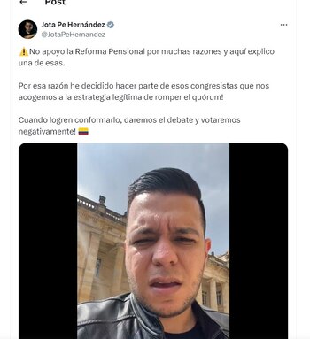 Jota Pe Hernández dijo que