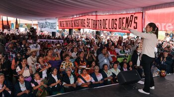 Claudia Sheinbaum visitó Michoacán como