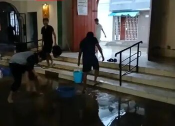 El agua ingresó a la