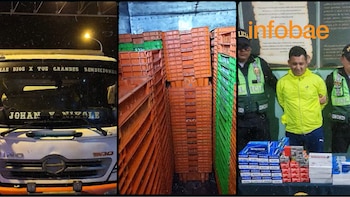 Agentes de la PNP detuvieron al conductor de un camión frigorífico que trasladaba municiones hacia Ecuador. (Foto: Exitosa)