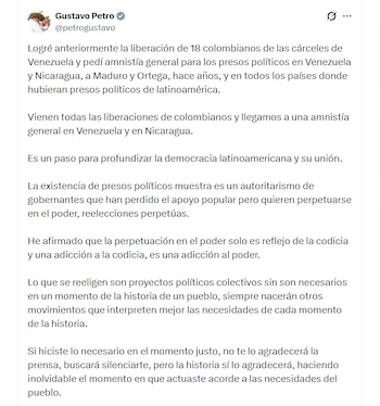 El presidente sacó pecho por