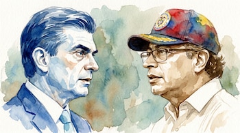Rodrigo Paz Pereira, presidente de Bolivia, y Gustavo Petro, presidente de Colombia. (Imagen Ilustrativa Infobae)