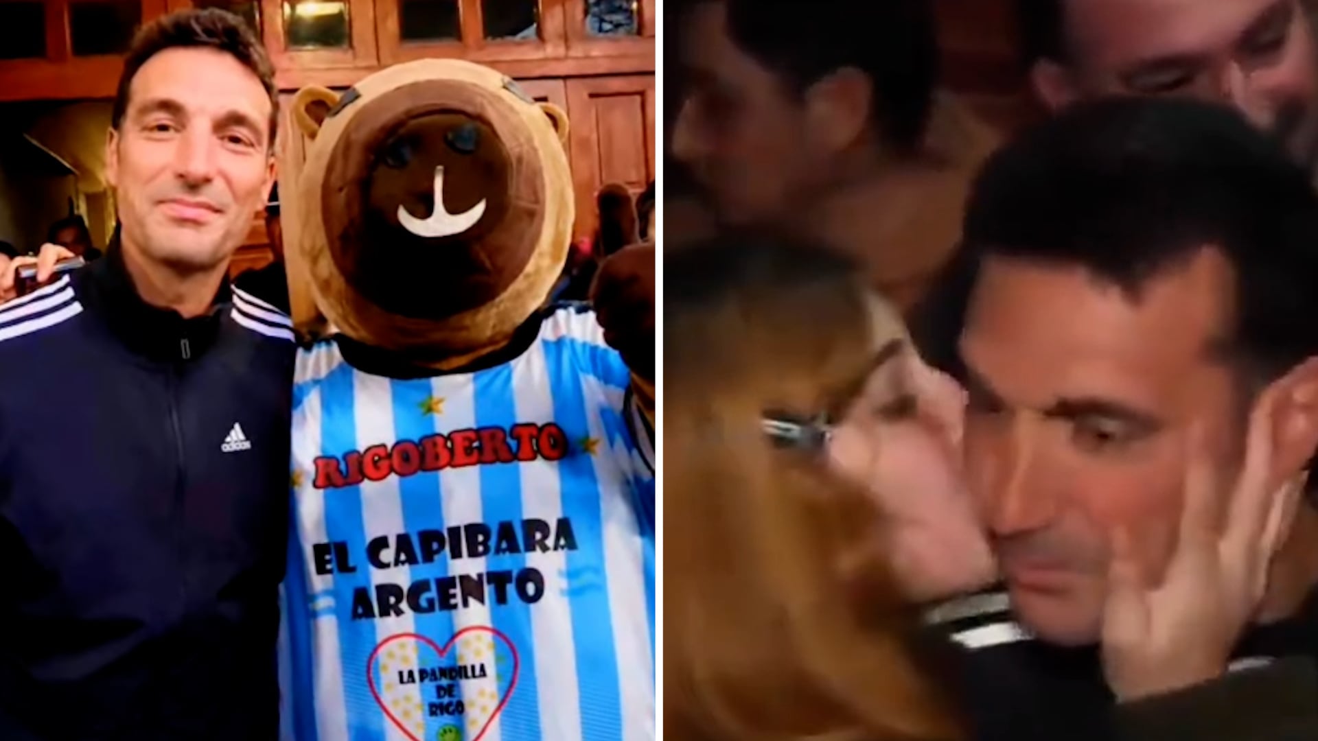 De un show de chamamé a un fanático vestido de capibara: el extenso recibimiento de 4 dias a Scaloni en la casa familiar de Pujato