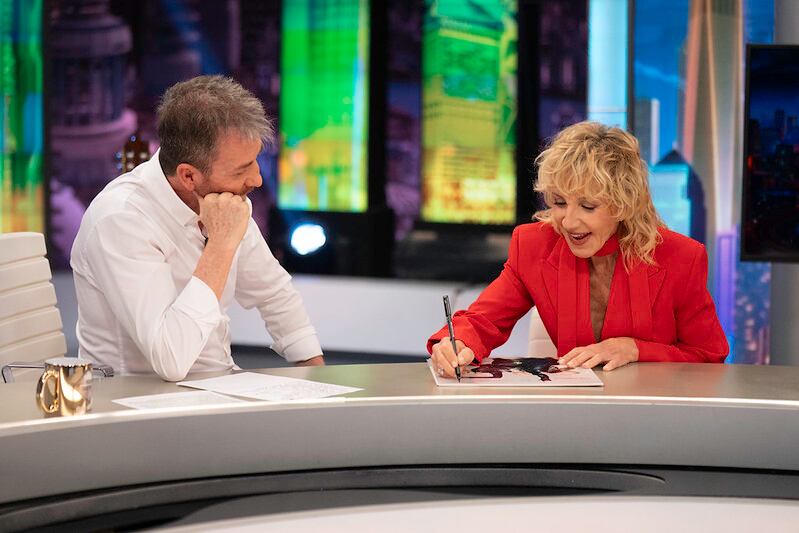 Ana Torroja durante su visita a