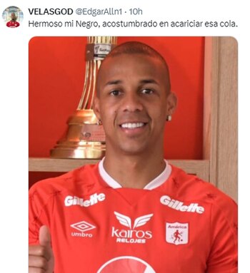 El ex América le dañó la fiesta al Cali - crédito redes sociales