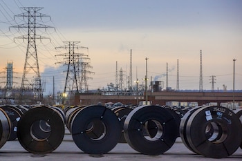 Bobinas de acero laminado en