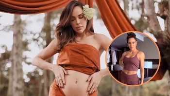 Sara Corrales mostró su figura a 15 días de dar a luz: “No he entrenado”