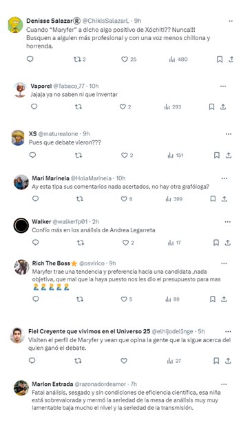 Maryfer Centeno compartió su opinión