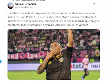 Información sobre Christian Cueva con Sport Boys.