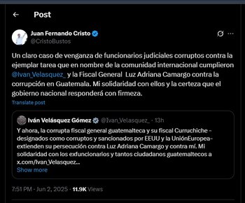 Juan Fernando Cristo también rechazó