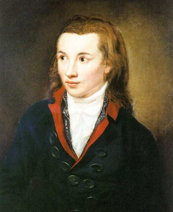 Retrato del filósofo Novalis, uno