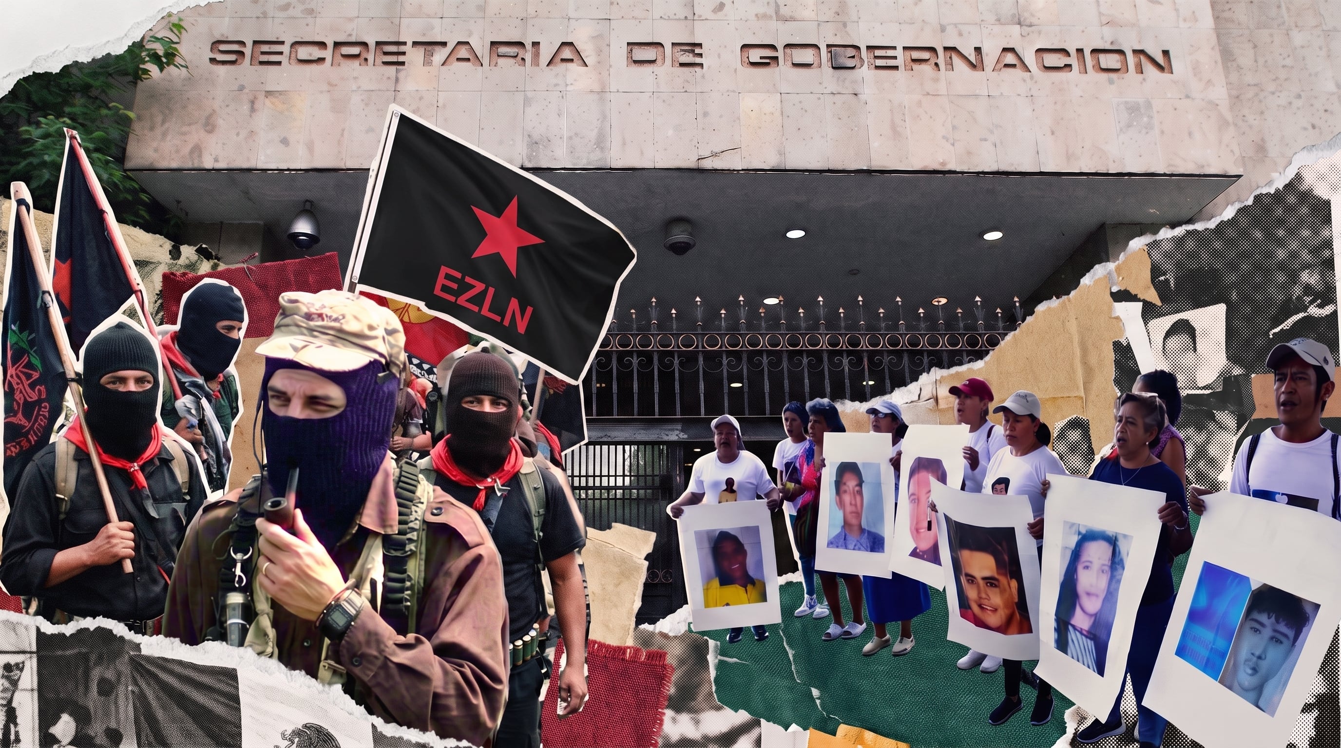 El EZLN plantea manifestarse afuera de la Segob en su visita a la CDMX con personas buscadoras: “México no es la 4T”