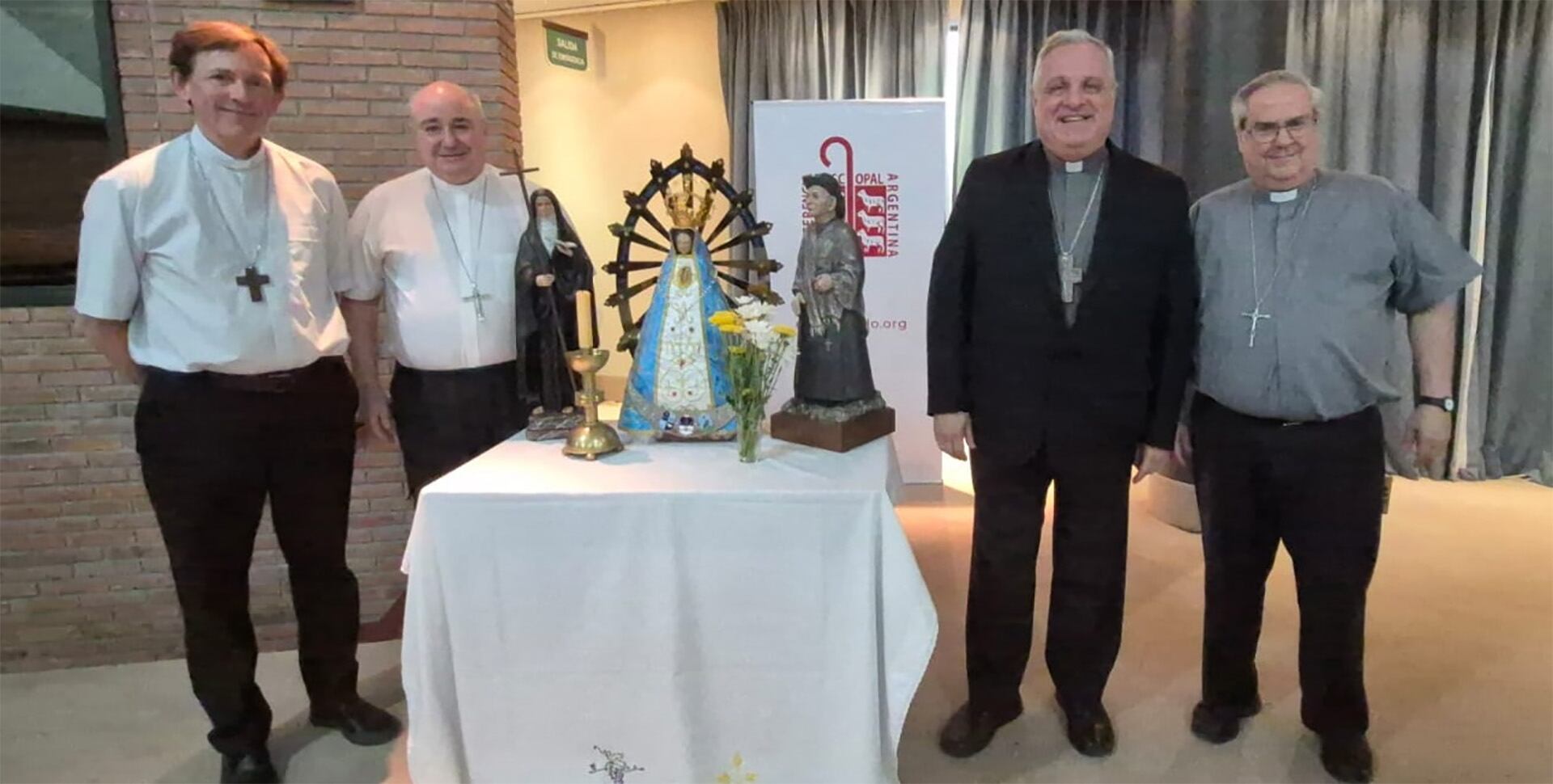 Conferencia Episcopal Argentina, Marcelo Colombo, junto a Ángel Sixto Rossi, Daniel Fernández y Raúl Pizarro
