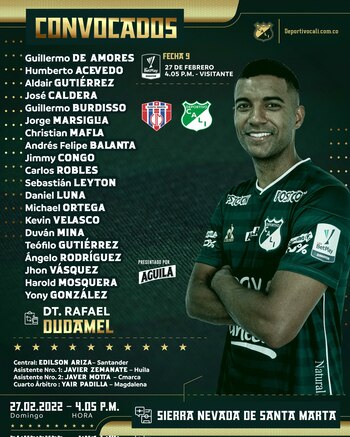 Convocados de Deportivo Cali
