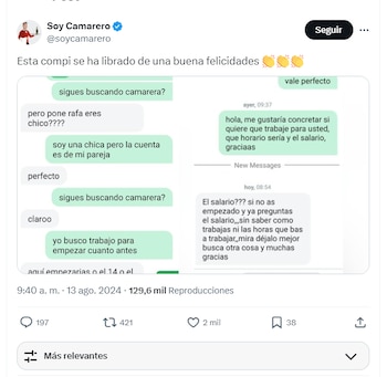 Última polémica de 'Soy Camarero'