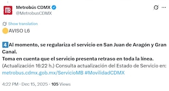 Avance en tiempo real de