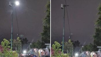 ¿Antro o falla eléctrica? Luces de una avenida en CDMX crean un extraño espectáculo que se vuelve viral