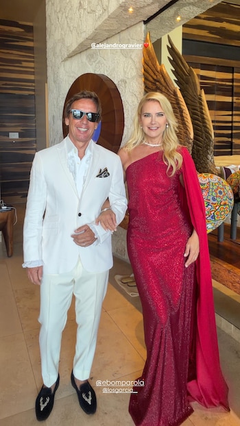 El look de la pareja en los Premios Platino 2026