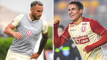 Emanuel Herrera llegó a Universitario este 2023 y Alexander Succar lleva cuatro temporadas.