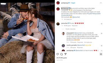 Paola Jara comparte romántica foto