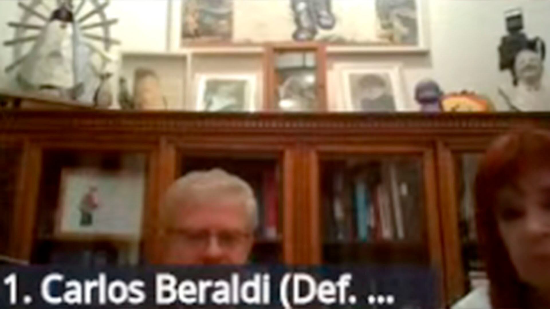 CFK junto a su abogado defensor, Carlos Beraldi