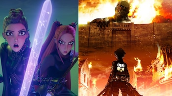 Así se verían Las Guerreras K-pop en el universo de Shingeki no Kyojin, según la IA
