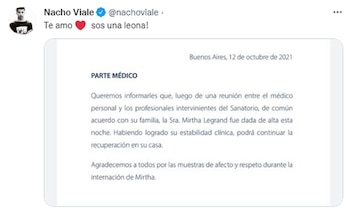El tuit de Nacho Viale